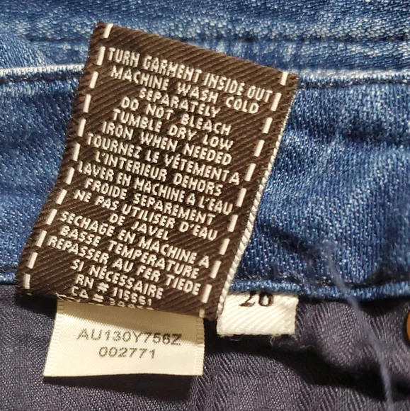 7 For all man kind jeans distressed boot cut jeans. waist size 26 - Picture 8 of 10